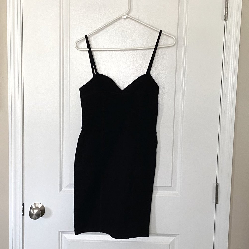 H&M "That" Little Black Dress Sexy Corset Top size 8 fitted
